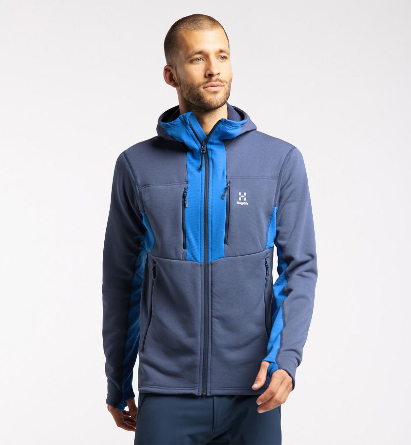 Haglöfs Mens Roc Nordic Mid Layer Blue New Zealand 41530ZFNM